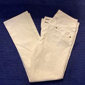 Cabi Jeans Size 6 White Straight leg